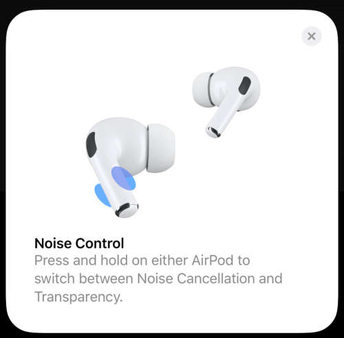 AirPods Pro with wireless charging ( active noise cancelling )