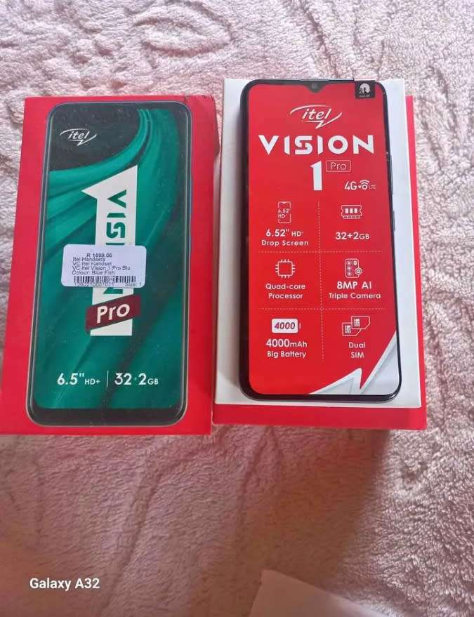 SMARTPHONE ITEL VISION 1PRO VERSION, TRIPLE AI CAMERA WITH FINGERPRINT