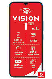 SMARTPHONE ITEL VISION 1PRO VERSION, TRIPLE AI CAMERA WITH FINGERPRINT