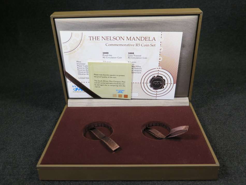 ***MANDELA COMMEMORATIVE R5 COIN SET BOX***