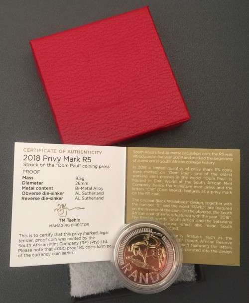 2018 R5 OOM PAUL COIN WORLD LOW LOW LOW MINTAGE
