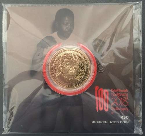 2018 NELSON MANDELA 100 Years R50  - Still Sealed as from SA Mint