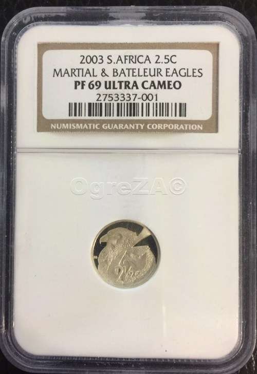 2003 S.Africa 2.5C Eagles PF69UC