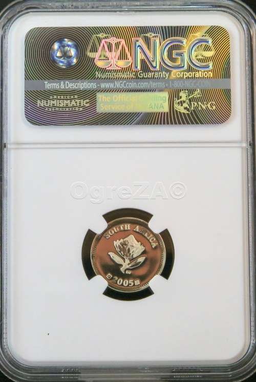 RARE RARE RARE NGC MS66 FLYPRESS 2005 VULTURE 25 CENT - ONLY 193 MINTED