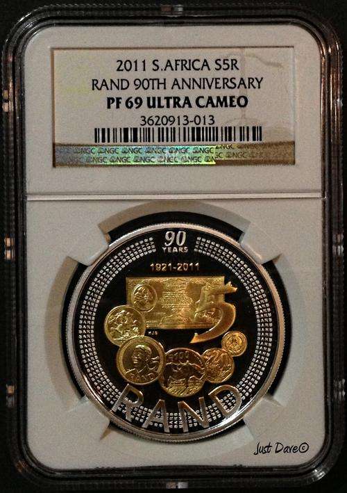 2011 SOUTH AFRICA SARB CROWN ~NGC GRADED PF69 ULTRA CAMEO~ALMOST PERFECT!!!!
