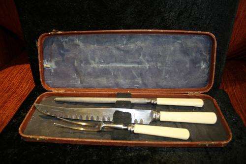 Stunning Antique English Carving set