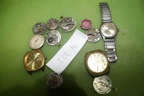 Lot of watches spares repairs or steampunk