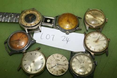 Lot of watches spares repairs or steampunk