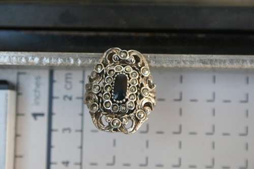 Antique silver ring Marked .800