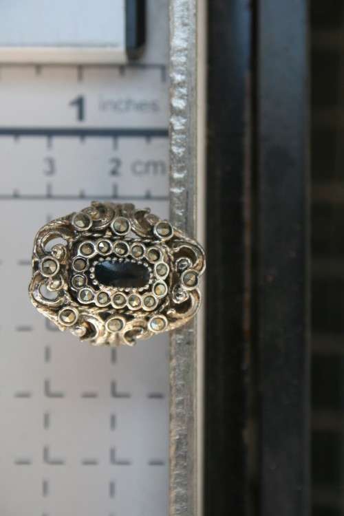 Antique silver ring Marked .800