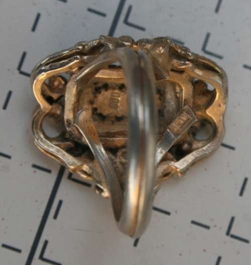 Antique silver ring Marked .800