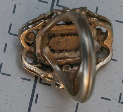 Antique silver ring Marked .800