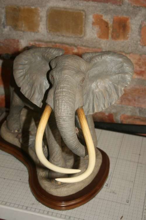 Magnificent 7 Tuskers of Kruger ...Statue of Shawu.