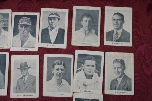 South African English Cricket Tour 1929 Cigarette cards