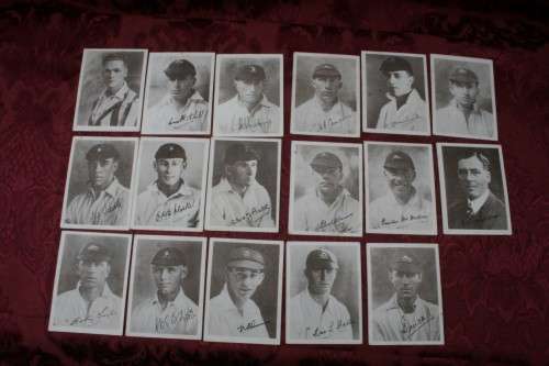 The South African Cricket Touring team British Isles 1929  Cigarette cards