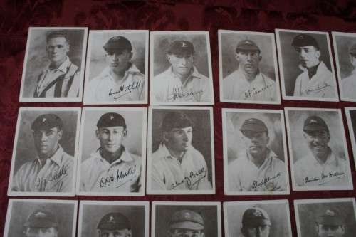 The South African Cricket Touring team British Isles 1929  Cigarette cards