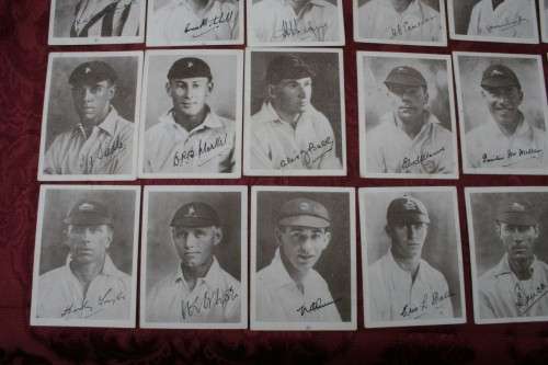 The South African Cricket Touring team British Isles 1929  Cigarette cards