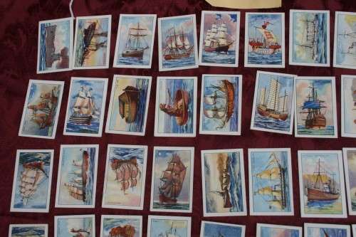 Cigarette cardsShips of all times. Full set. 1-40