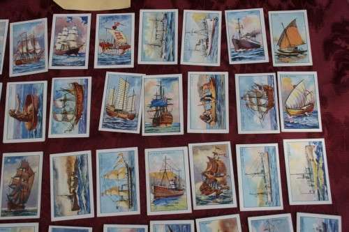 Cigarette cardsShips of all times. Full set. 1-40