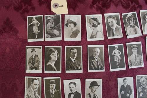 Movie stars Cigaret cards Officers Mess Cigarettes