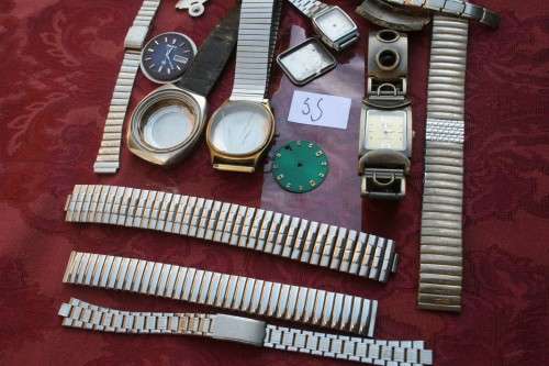 Lot of Mixed watches..Cases...straps.... Spares /Repairs Steampunk Jewelery