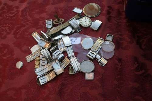Lot of Mixed watches..Cases...straps.... Spares /Repairs Steampunk Jewelery