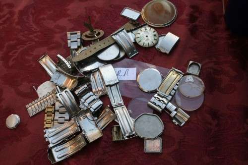 Lot of Mixed watches..Cases...straps.... Spares /Repairs Steampunk Jewelery