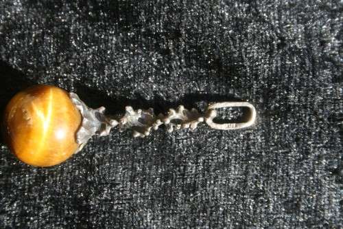 Sterling silver with Tiger Eye pendant