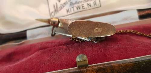 Tiger Claw set in solid Gold