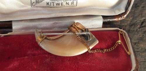 Tiger Claw set in solid Gold