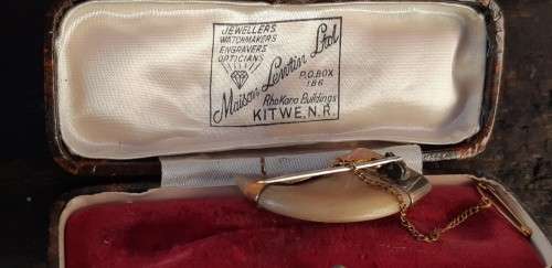 Tiger Claw set in solid Gold