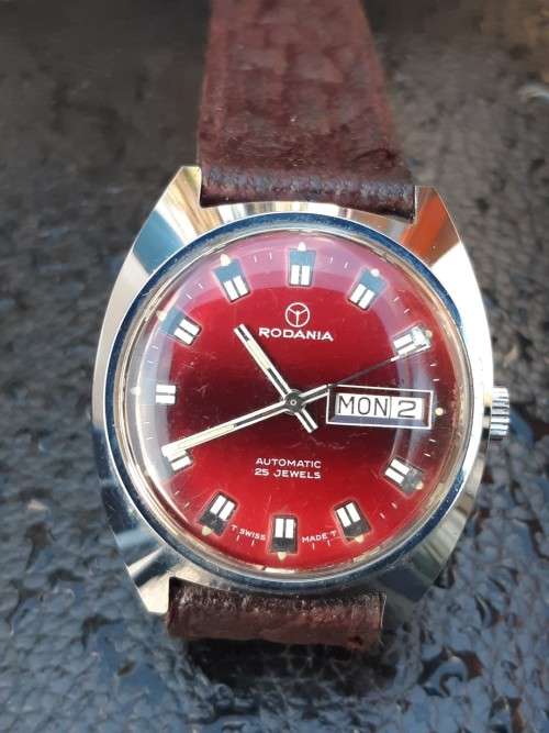 Rare Collectable Watches Rodania Automatic 25 Jewels. Working was sold for 1 250.00 on 17 Nov at 00 34 by Smokkel Smous in Kraaifontein ID 443310041