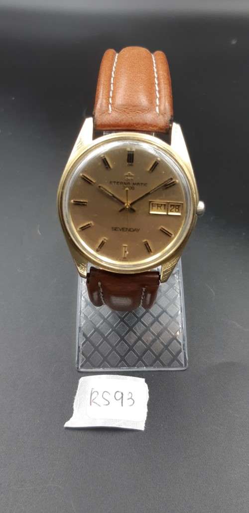 Eterna matic 3000 Sevenday with original box and hang tag RARE FIND in this condition