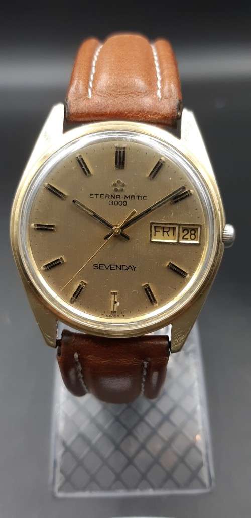 Eterna matic 3000 Sevenday with original box and hang tag RARE FIND in this condition