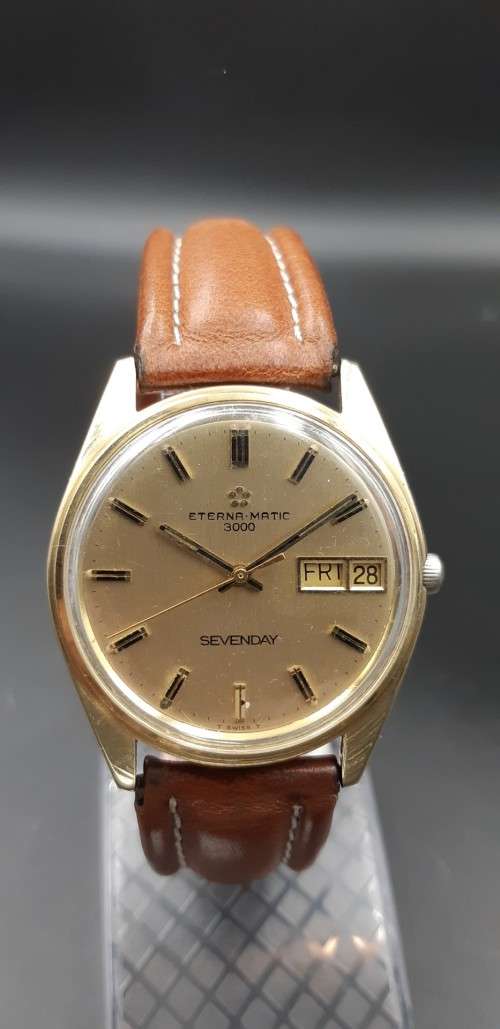 Eterna matic 3000 Sevenday with original box and hang tag RARE FIND in this condition