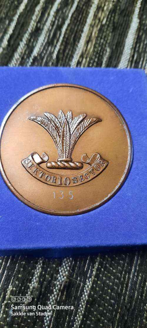 Operation Askari Sector 10 Medallion . Numbered.