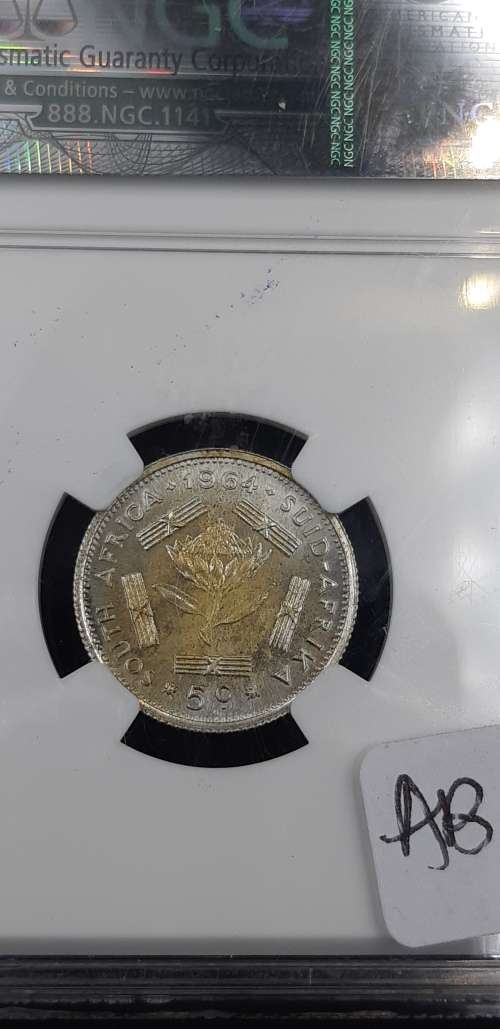 1964 5c coin NGC graded PF66