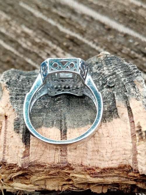 Ladies ring sterling silver Size N