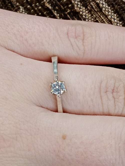 Ladies ring sterling silver Size N