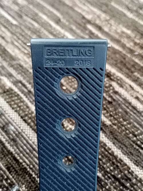 Breitling Original watch strap rubber strap 24mm lug size 17 cm total lenght