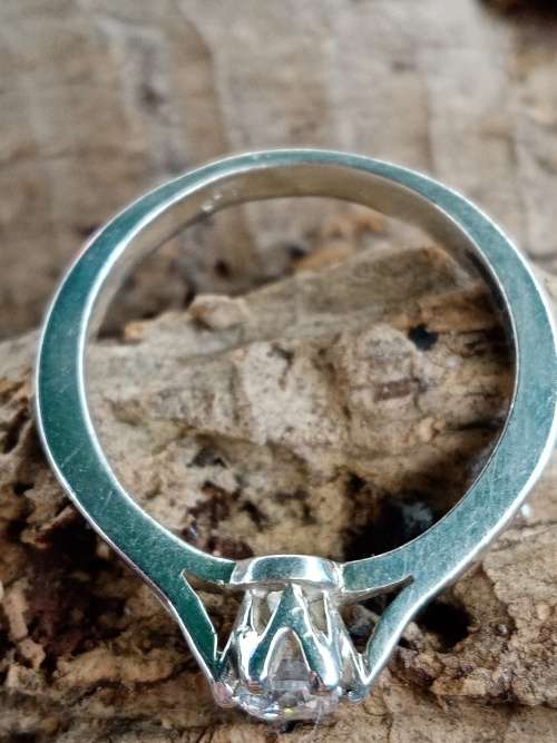 Ladies ring sterling silver Size N