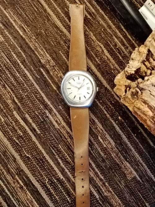Rotary super 75 automatic wrist watch 39mm ex crown WORKING
