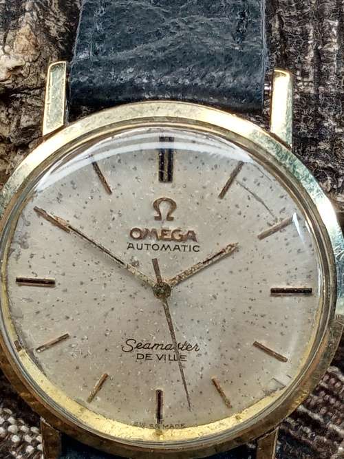 Omega seamaster De Ville wrist watch original crown 32mm ex crown WORKING