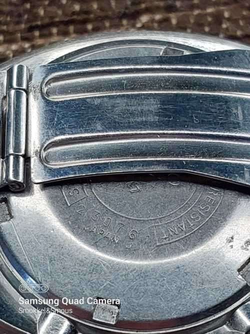 Seiko wrist watch 6138-0011 chronograph 44mm ex crown WORKING