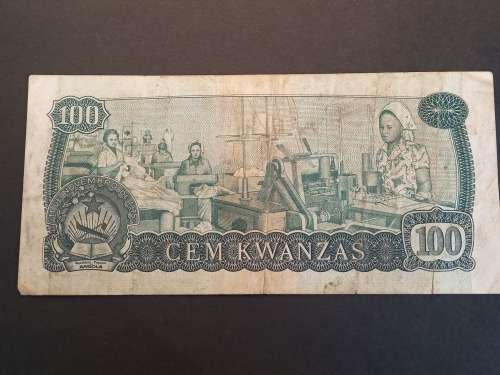 Banco nacional De Angola 100 Cem kwanzas