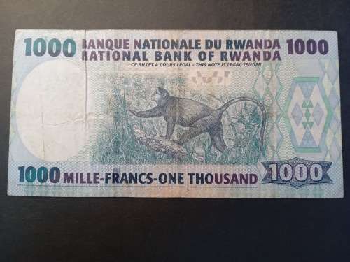 National Bank of Rwanda 1000 Mille-Francs-One Thousand
