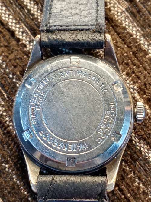 Langel wrist watch manual wind 31mm ex crown WORKING