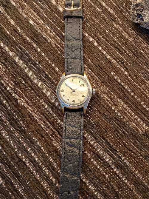 Langel wrist watch manual wind 31mm ex crown WORKING