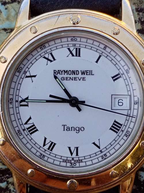 Raymond Wheel Tango wrist watch 35mm ex crown WORKING