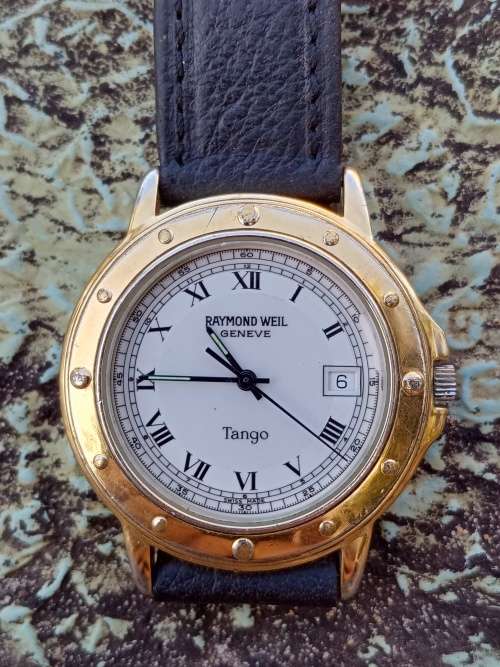 Raymond Wheel Tango wrist watch 35mm ex crown WORKING
